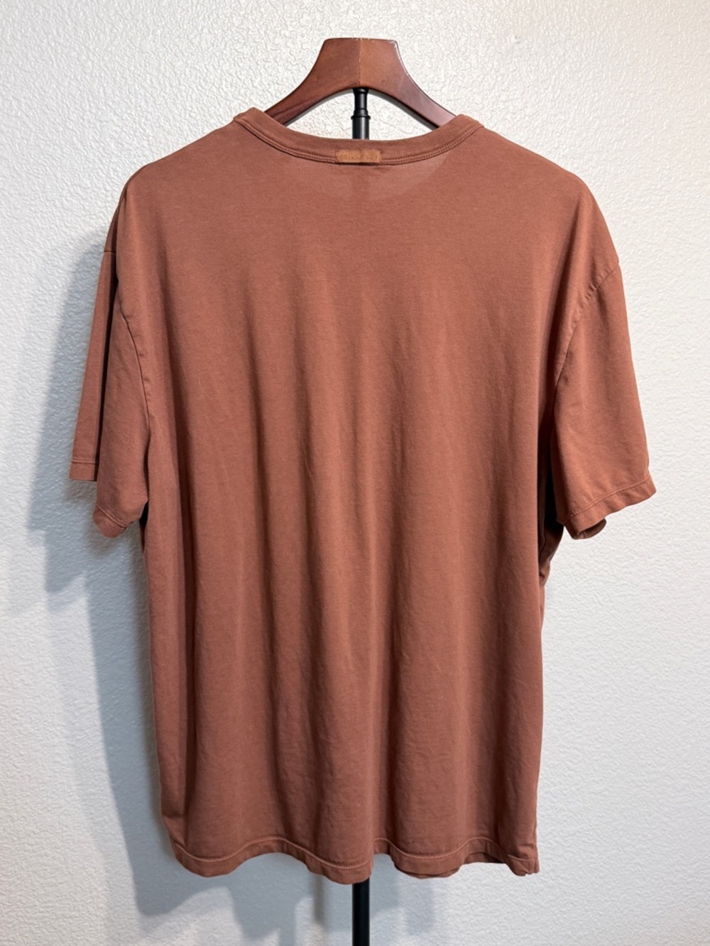 7 Diamonds Modal Boyfriend Tee Auburn Brown Oversized Soft Stretch T-Shirt - XL - Picture 4 of 7